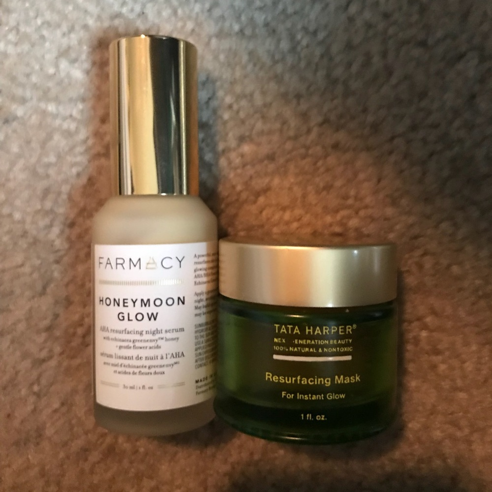 Tata Harper Resurfacing Mask & Farmacy Honeymoon G